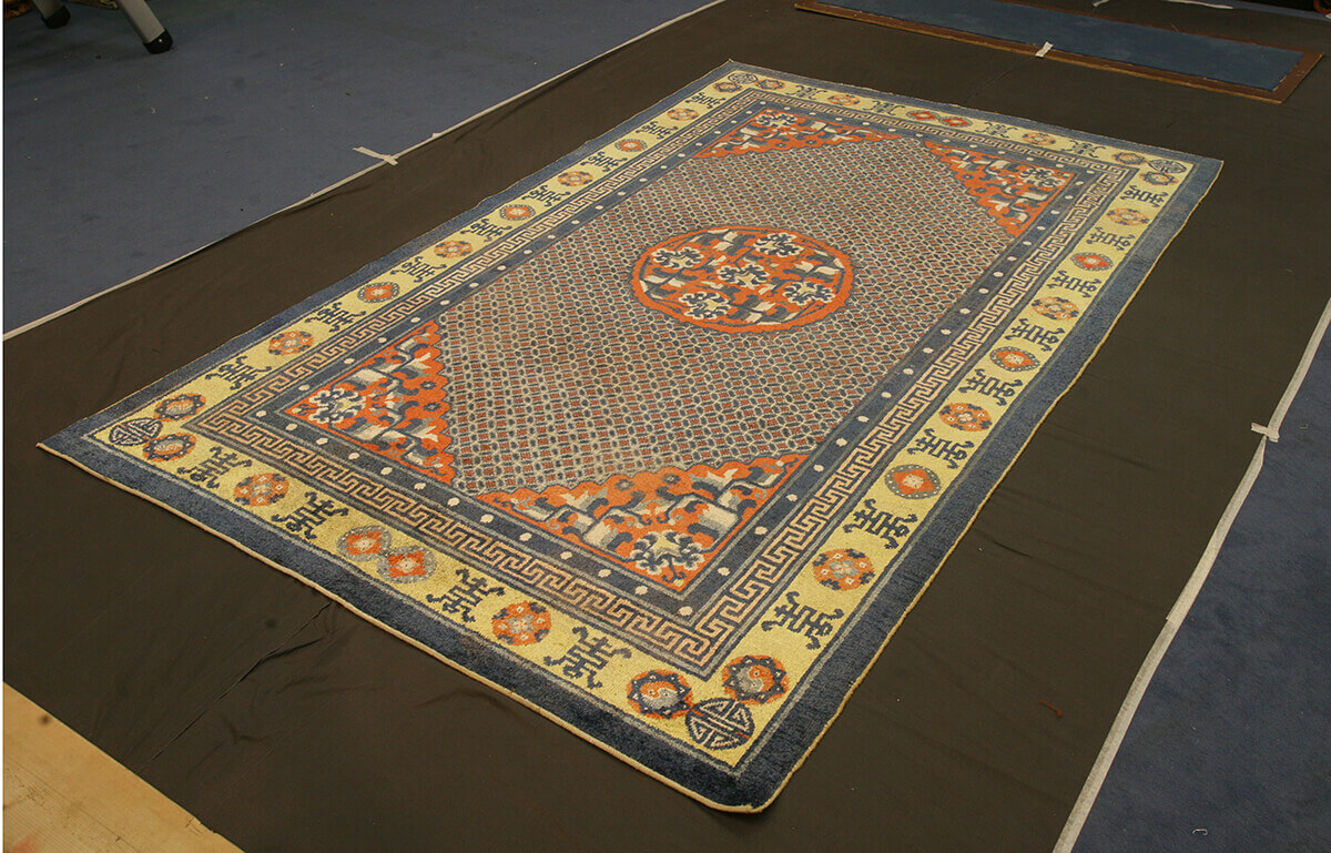 Tapis Chinois Semi-Antique Soie n°:22051133